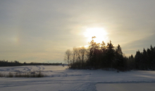 No stipra sala uz pavasara pusi